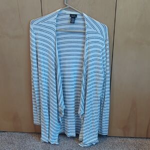 White and Blue Striped Sweater